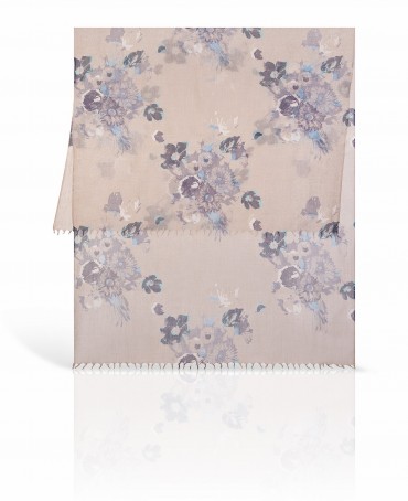 Палантин Женский W-BRUSH.FLOWER/SILVER